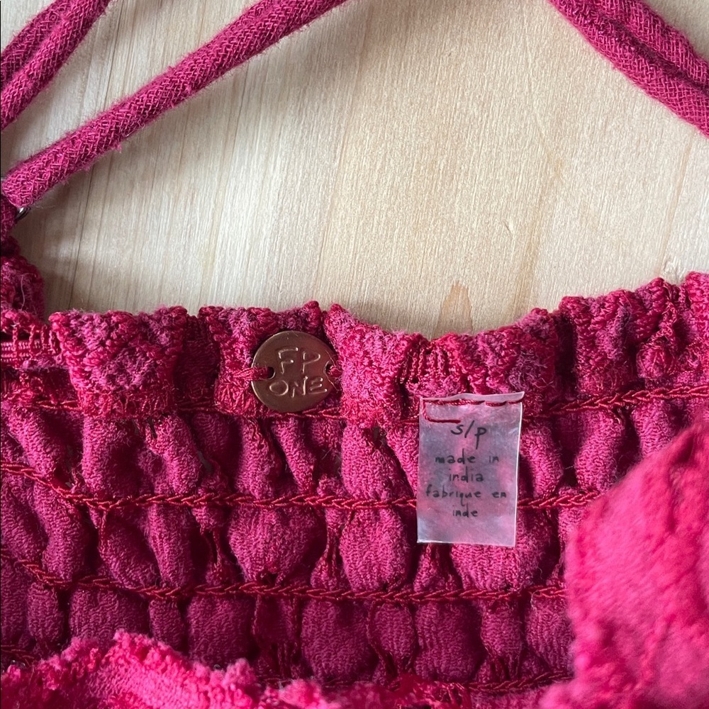 Free People Adella Elegant Maroon Lace Maxi Dress Small - Picture 11 of 16